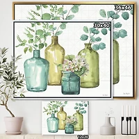 Designart - Mixed Botanical Green Leaves VIII