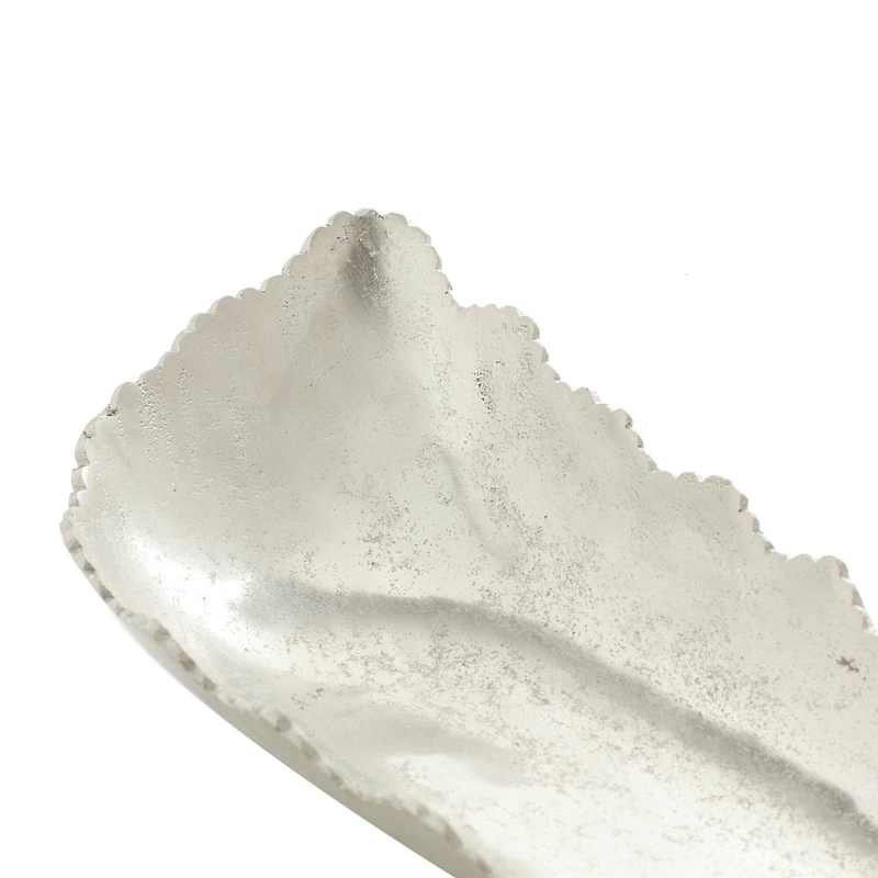 White Aluminum Contemporary Tray