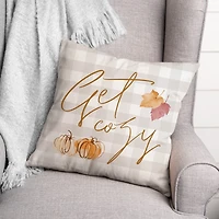 Get Cozy Check Indoor/Outdoor Pillow