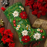 Bucilla® Poinsettia Elegance Felt Stocking Kit