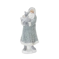 Santa with Sweater Coat Figurine Set
