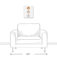 Fall Pumpkin Trio Canvas Wall Art