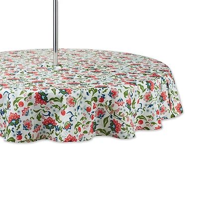 DII® Garden Floral Print Outdoor Tablecloth With Zipper 60 Round