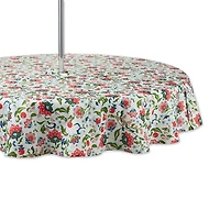 DII® Garden Floral Print Outdoor Tablecloth With Zipper 60 Round