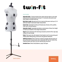 Dritz® Twin-Fit Small Dress Form with Adjustable Tri-Pod Stand