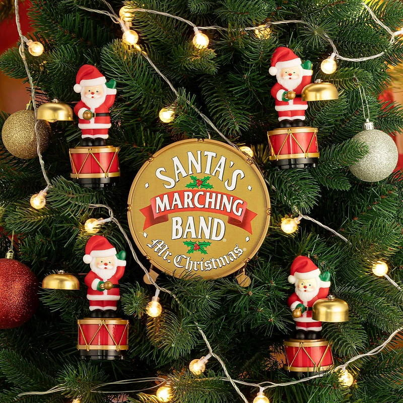 Mr. Christmas 6" Animated Santas Marching Band