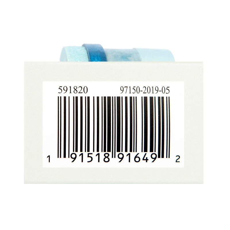 12 Packs: 4 ct. (48 total) Aqua Silver Crafting Tape Set by Recollections™