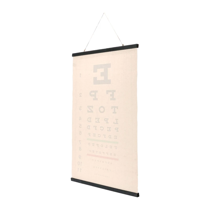 Canvas & Wood Eye Chart Wall Scroll