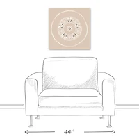 Neutral Medallion 20" x 20" Canvas Wall Art