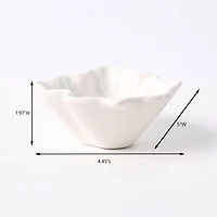 5" White Leaf Ceramic Bowl by Ashland®