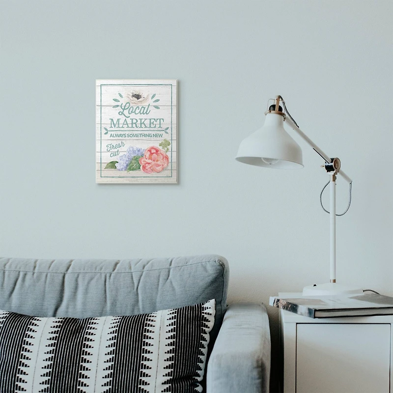 Stupell Industries Local Market Wooden Wall Plaque