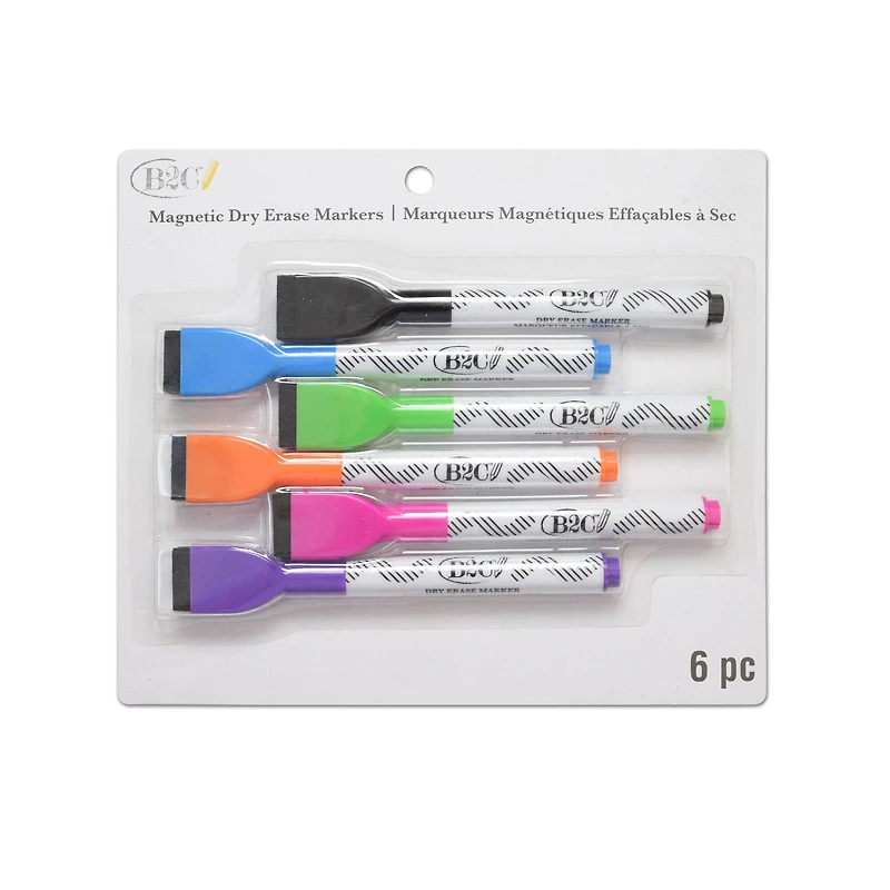 12 Packs: 6 ct. (72 total) Magnetic Dry Erase Markers by B2C™