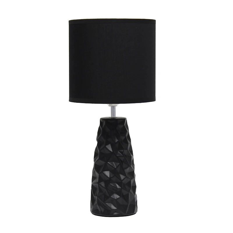 Simple Designs Sculpted Ceramic Table Lamp