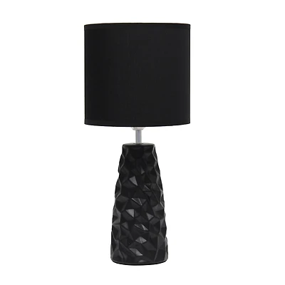 Simple Designs Sculpted Ceramic Table Lamp