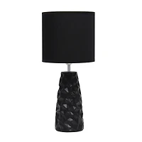 Simple Designs Sculpted Ceramic Table Lamp