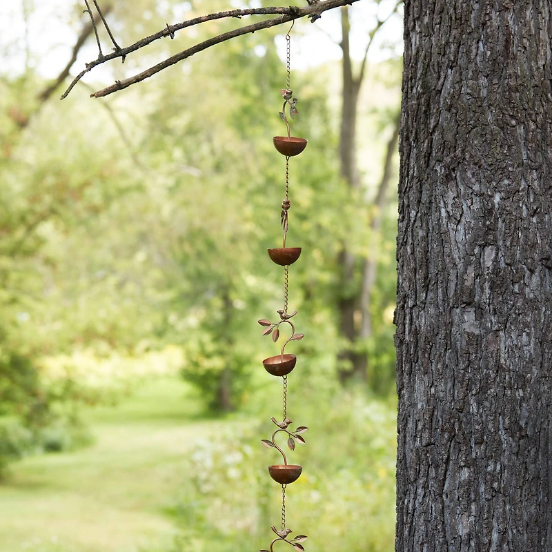 68.5" Bird Branch Rain Chain