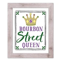 Bourbon Street Queen Western White Framed Print