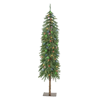 5ft. Pre-Lit Multicolor Alpine Artificial Tree, Multicolor Lights