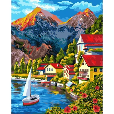 Crafting Spark Mountain Coast Painting by Numbers Kit