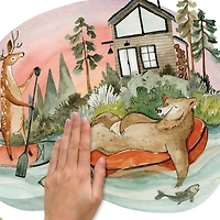 RoomMates Lazy River & Friends Peel & Stick Giant Wall Decal Set