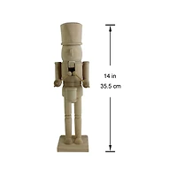 14" Drummer DIY Pinewood Nutcracker by Make Market®