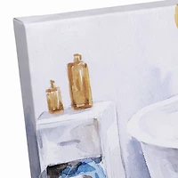 Lived In Bathroom 14" x 11" Canvas Wall Art