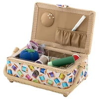 Dritz® Spools Small Sewing Basket with Removable Tray