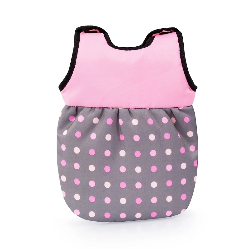 Bayer Design Black & Pink Dots Baby Doll Travel Bed & Accessories Set