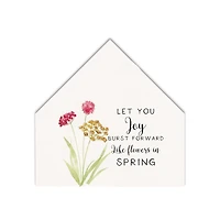 Joy Burst 12" x 12" House Shaped Canvas
