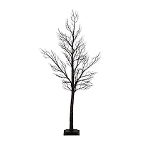 5ft. Pre-Lit Halloween Minimalist Twig Artificial Fall Tree with 240 Orange & Purple LED Lights
