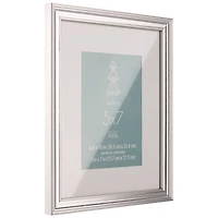 Aspect 5" x 7" Silver Narrow Frame with Mat by Studio Décor®