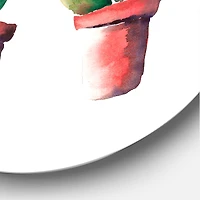 Designart - Three Cactus In Clay Pots