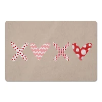 XOXO Pattern Floor Mat