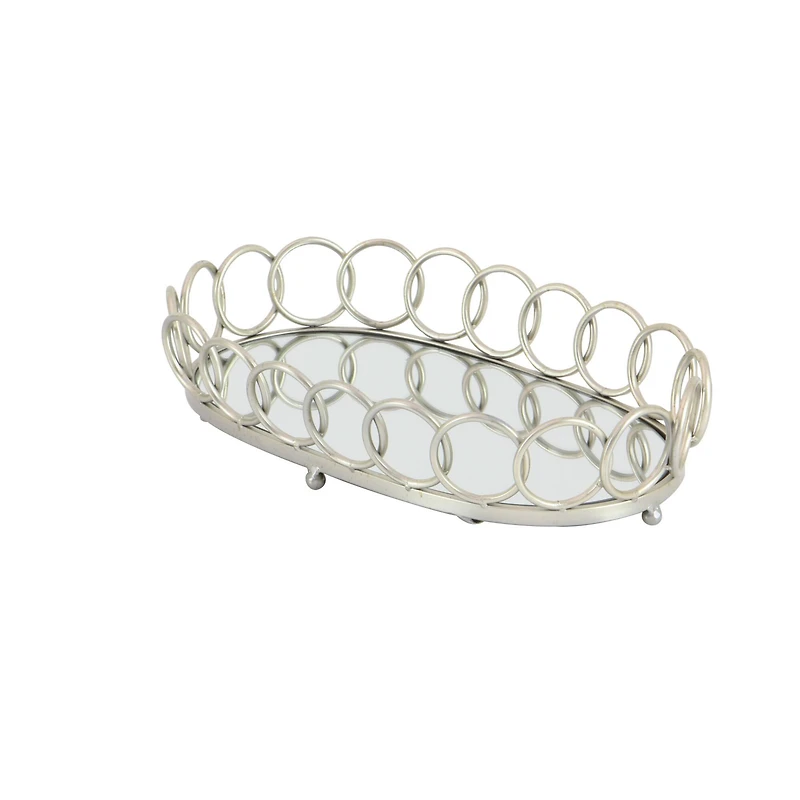 Silver Glam Tray Set