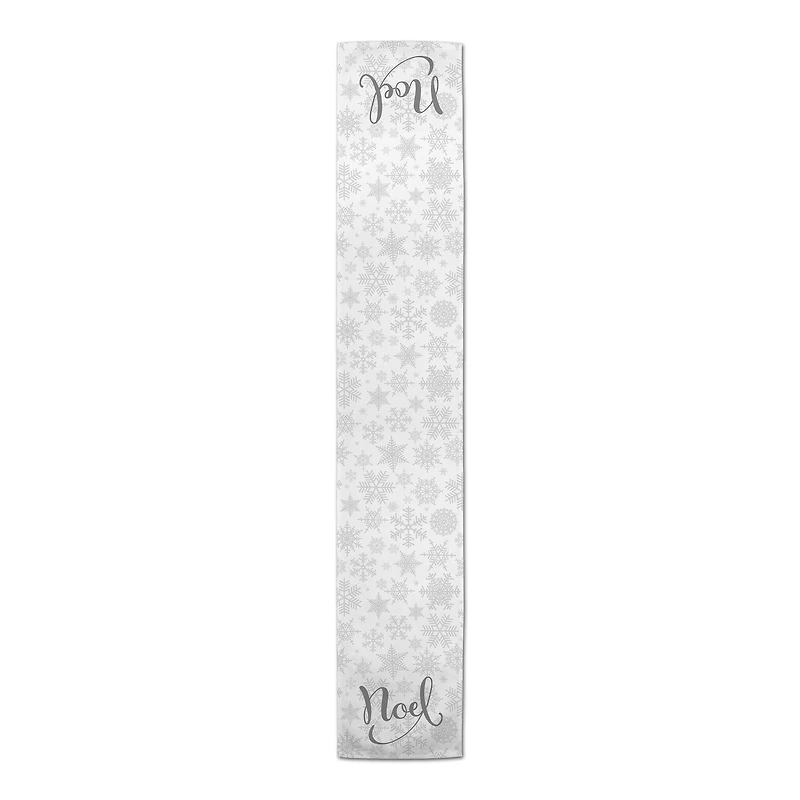 Noel Snowflake Pattern 16x72 Poly Twill Table Runner