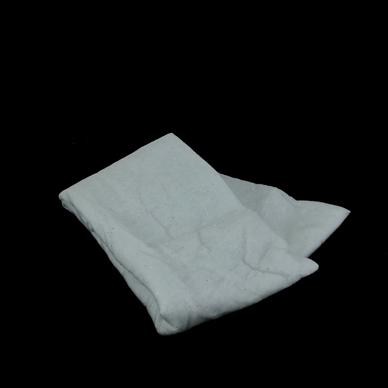 White Glitter Artificial Powder Snow Christmas Drape 36" x 60"