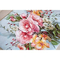 Luca-s Flower Bouquet Counted Cross Stitch Kit