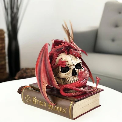 Design Toscano 8.5" Blood Dragon Contemplation Sculptural Box