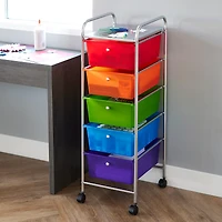 5 Drawer Rolling Cart by Simply Tidy