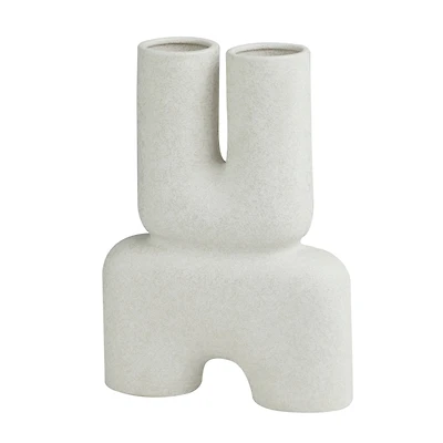 The Novogratz 15" Ceramic U-Shaped Abstract Vase