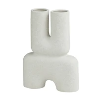 The Novogratz 15" Ceramic U-Shaped Abstract Vase