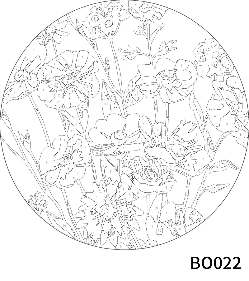 Flower Bouquet Paint-by-Number Plywood Surface Kit by Artist's Loft®