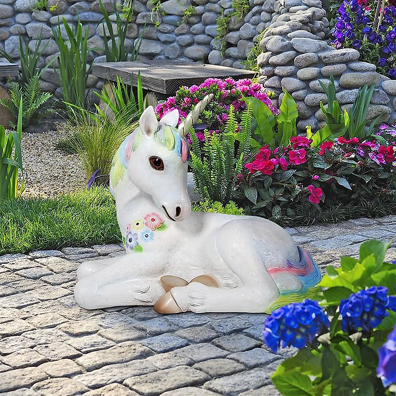 Design Toscano 2.2ft. Sparkle the Mystical Magical Resting Unicorn Statue