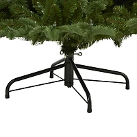 7ft. Pre-Lit South Carolina Spruce Artificial Christmas Tree, White Warm LED Lights