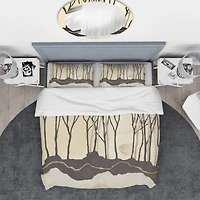 Designart 'Geometric Forest' Geometric Bedding Set
