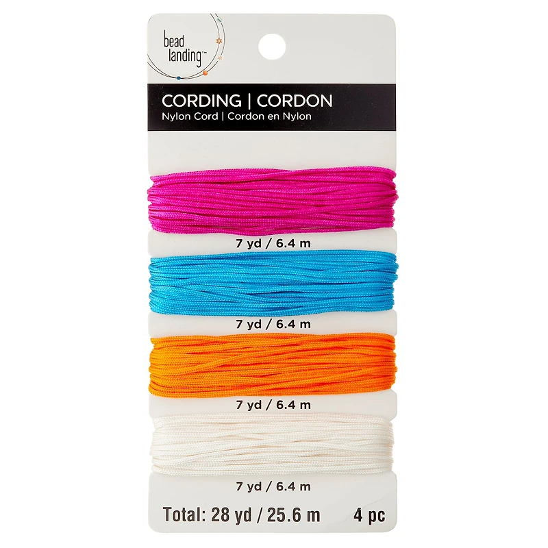 6 Packs: 4 ct. (24 total) 1.5mm Brights Nylon Cording by Bead Landing™