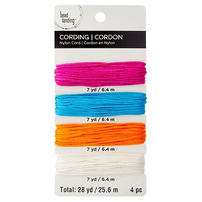 6 Packs: 4 ct. (24 total) 1.5mm Brights Nylon Cording by Bead Landing™