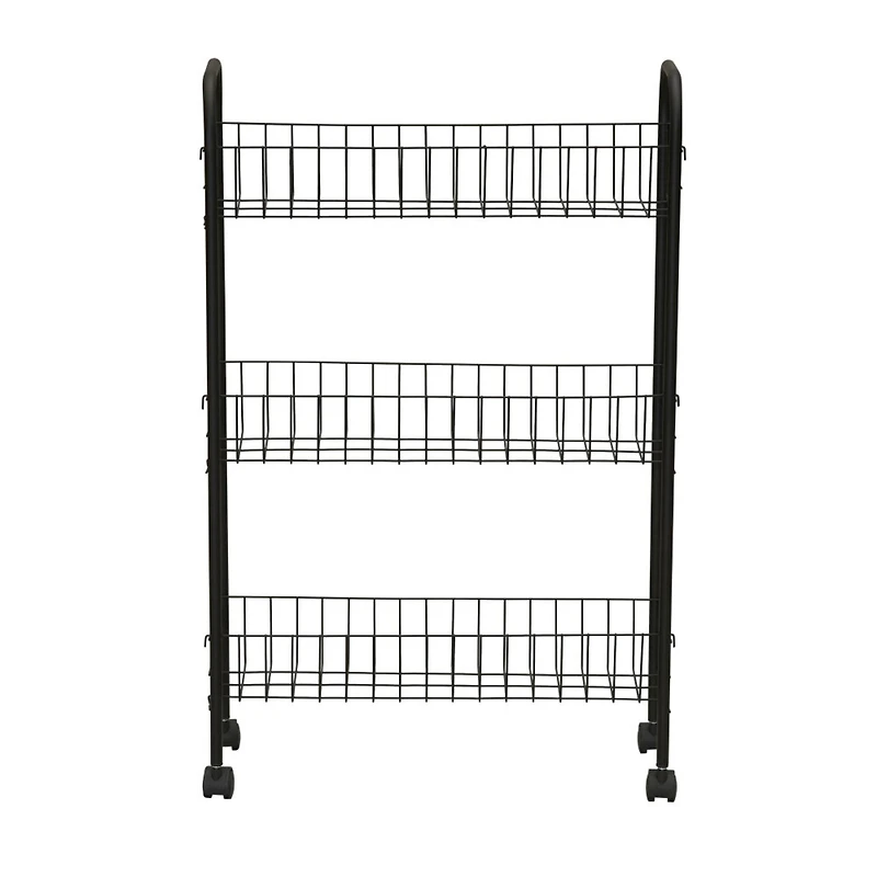Household Essentials 30" Slim 3-Shelf Storage & Utility Cart