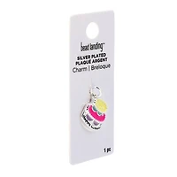 Silver Plated Birthday Cake Charm by Bead Landing™
