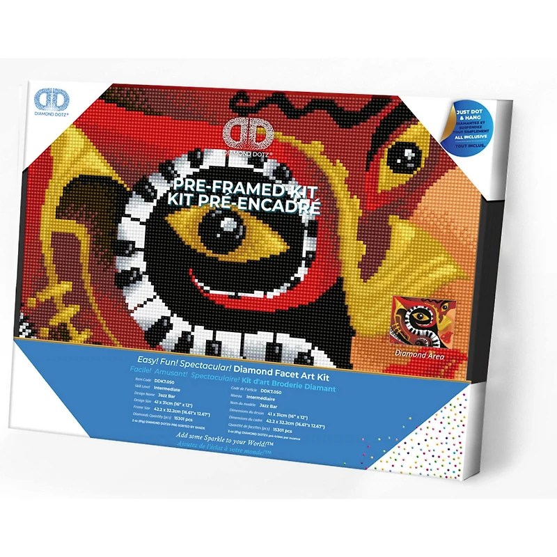 Diamond Dotz® Intermediate Jazz Bar with Frame Diamond Painting Kit